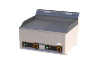 Elektro-Grillplatte 1/2 gerillt 1/2 glatt 2 Heizzonen