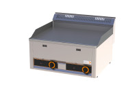 Gas-Grillplatte glatt 2 Heizzonen 660 x 600 x 290 mm