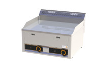 Gas-Grillplatte glatt verchromt 2 Heizzonen 660 x 600 x 290 mm