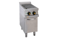 Elektro-Kochfläche, 2 Platten, Unterbau mit Tür