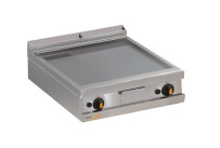 Gas-Grillplatte, 1/3 gerillt +  2/3 glatt, 2 Heizzonen