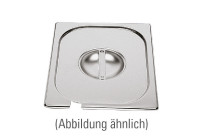 GN-Deckel, GN 1/2, 325 x 265 mm, mit Löffelausschnitt, Edelstahl