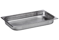 GN-Behälter, gelocht, GN 1/1, 530 x 325 x 65 mm, Edelstahl