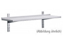 1 Wandbord mit Wandkonsolen 30 mm Aufkantung 1800 x 400  mm