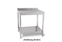 Arbeitstisch verschweißt mit Ablageboden mit 50 mm Aufkantung 900 x 700 x 850 mm