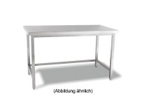 Arbeitstisch verschweißt o. Ablageboden ohne Aufkantung 1000 x 700 x 850 mm