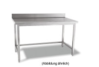 Arbeitstisch verschweißt o. Ablageboden mit 50 mm Aufkantung 2000 x 700 x 850 mm