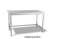 Arbeitstisch verschweißt o. Ablageboden ohne Aufkantung 900 x 600 x 850 mm