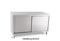Arbeitsschrank mit Schiebetüren ohne Aufkantung 1400 x 700 x 850 mm