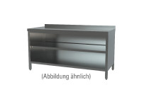 Arbeitsschrank offen mit 50 mm Aufkantung 1800 x 700 x 850 mm