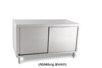 Arbeitsschrank mit Schiebetüren ohne Aufkantung 1000 x 600 x 850 mm