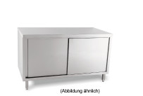Arbeitsschrank mit Schiebetüren ohne Aufkantung 1600 x 600 x 850 mm