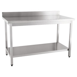 Arbeitstisch zur Selbstmontage mit Boden 100 mm Aufkantung 1000 x 600 x 850 mm